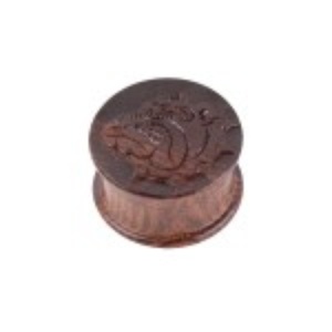 The Bulldog Amsterdam - Carved Rosewood Herb Grinder - 2 part